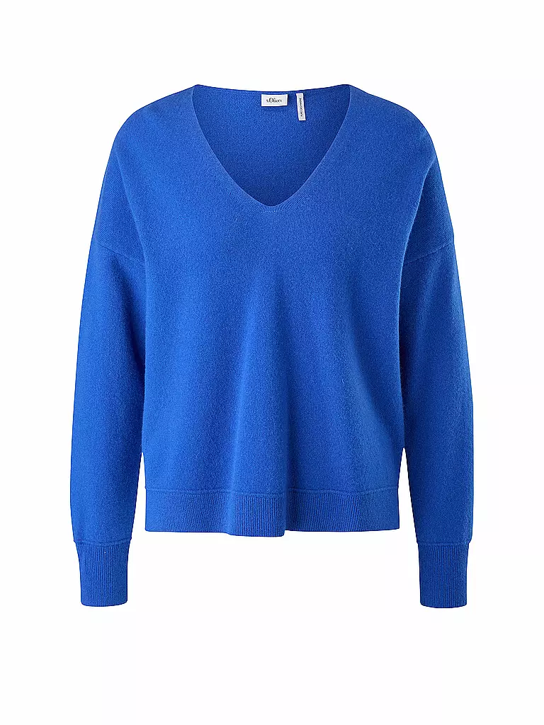 S.OLIVER BLACK LABEL Kaschmir Pullover blau